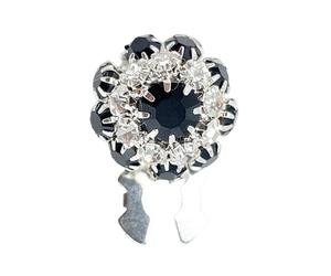 Crystal Embellishment Buttons - 12mm Detachable Rhinestone Flower Covers for Stylish Decoration, Durable Flat Back with Versatile Diy Use for Clothing Accessories, Fashion Jewelry Component
