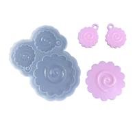 Crystal Epoxy Resin Mold Fish Cake Shape Earrings Pendants Casting Mold Silicone Mould DIY Crafts Jewelry Making Tools