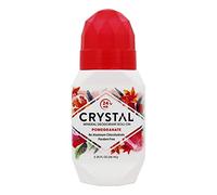 Crystal Essence Déodorant minéral hypoallergique - Applicateur à bille - Extraits et huiles essentielles de grenade - 60 ml