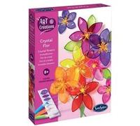 Kit Peinture Vitrail - SENTOSPHERE - Crystal Flor - 8 pcs - Enfants 8+