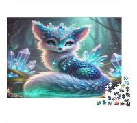 Crystal Fox fée 1000 Pièces Carton Épais Puzzle Premium pour Adultes Défi Éducatif Décoration Murale Le 52x38cm/1000pcs