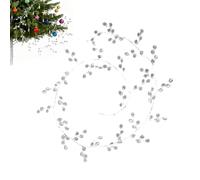 Crystal Garland - Decorations Ornaments Wreath | Crystals for Decoration | Christmas Wreath Elegant Realistic for Outdoor Chandelier Mantel Porch Stairs Winter Front Door