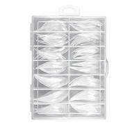 Crystal Gel Nails - Clear PP Gel Extension Tips | 140pcs Durable Crack-Resistant Forms | For Manicure, DIY, Home, Salon, Studio