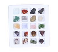 Crystal Gemmestones Ornement Méditation Feng Shui Décoration 20 Tynes Kit de pierres précieuses pour enfants Collecteur de rock Crystal Stone 83G 13X12CM