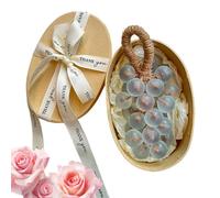 Crystal Grape Soap on a Rope Handmade Grape Cluster Soap with Gift Box (1, B)