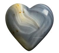 Crystal Heart Palm Stone - Pierre d'inquiétude de massage de poche pour l'équilibrage naturel du chakra du corps, la guérison par le Reiki et la grille de cristal (Dendrite Agate)