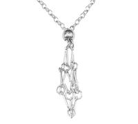 Crystal Holder Necklace - Heavy Duty Stone Crystals Cage, Adjustable Jewelry Pouch | Stainless Steel Cage Pendant Necklace, Durable Metal Crystal Carrier With Chain For Women Spiritual Healing Energy