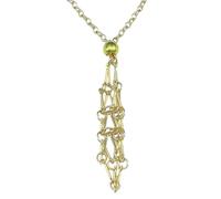 Crystal Holder Necklace - Heavy Duty Stone Crystals Cage, Adjustable Jewelry Pouch | Stainless Steel Cage Pendant Necklace, Durable Metal Crystal Carrier With Chain For Women Spiritual Healing Energy