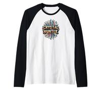 Crystal Hunter Gemstone Collector Rock Hounding Design Manche Raglan