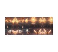 Crystal Insects Print Tapis de souris extra large 30,5 x 80 cm pour bureau, jeux et apprentissage - Durable, confortable et respectueux de l'environnement