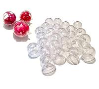 CRYSTAL KING Lot de 25 Boules acryliques en Acrylique Transparent Divisible Transparent 4 cm