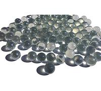 Crystal King Lot de boules et billes en verre transparentes 16 mm de diamètre 500 g Boules décoratives transparentes en verre