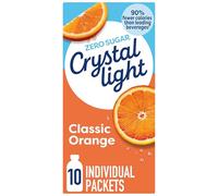 Crystal Light On The Go Classic Orange Lot de 6 boîtes de 10 cartons Crystal Light