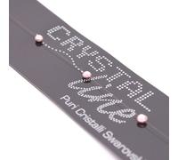 crystal line - strass Dorado sur fil