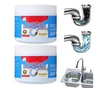 Crystal Lye Drain Opener 2 * 200 G | Debouche Canalisation | Poudre Nettoyante Puissante Pour évier Et Canalisation | Produit De Nettoyage Pour éviers De Cuisine Et De Salle De Bain
