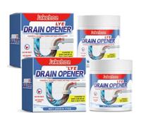 Crystal Lye Lot de 2 débouche-canalisations puissants, 260 g, déboucheur de canalisation, nettoyant tout usage pour toilettes de cuisine, pour déboucher les canalisations, les éviers de salle de bain,