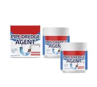 Crystal Lye Lot de 2 déboucheurs de drain Crystal Lye 200 g, puissant excavateur de tuyau, nettoyant de drainage universel pour toilettes de cuisine