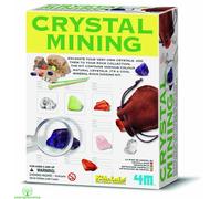 Crystal Mining Par 4M KidzLabs, Exécutez 8 Cristaux Naturels