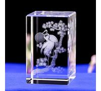 Crystal Model Statue 3D Gravure Figurines Sculpture Animale Collection de Souvenirs Arts Artisanat Ornement de décoration intérieure, Collection d'art Mondial sous-Marine