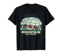 Crystal Mountain MT. Rainier Télécabine rétro T-Shirt