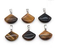 Crystal Natural Rough 4pc Sector Natural Stone Pendentids Rose Quartz Agate Turquoise Crystals Charmes pour les bijoux faisant des boucles d'oreilles de collier de bricolage (couleur: pierre