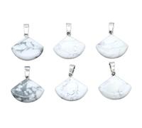 Crystal Natural Rough 4pc Sector Natural Stone Pendentids Rose Quartz Agate Turquoise Crystals Charmes pour les bijoux faisant des boucles d'oreilles de collier de bricolage (couleur: turquoise