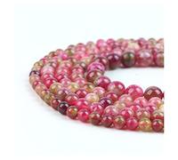 Crystal Natural Rough Stone Natural Perme Crystal Round Perles en vrac pour les bijoux Making DIY Bracelet Accessoires 4 6 8 10 12 mm Décoration de la maison Crystal (Taille: 12 mm 28-30pcs)