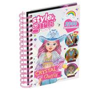 Crystal outfit. Style girls. Ediz. a colori. Ediz. a spirale. Con penna con punta calamitata. Con 3 penne calamitate. Con 8 sacchettini con glitter colorati