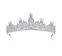 Crystal Pearl Crown Bridal Tiara and Crown Tiara Small Crown Wedding Hair Accessories