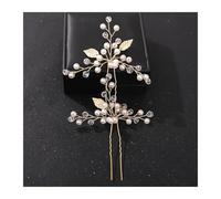Crystal Pearl Flower Hair Pins Clips For Women Bride Jewelry Wedding Accessories Rhinestone Party Hairpin Headpiece(Color-12)