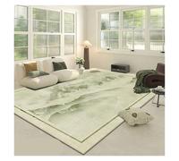Crystal Pile Carpet Green Hotel Bedroom Household Bedside Full Rug Living Room Fresh Sofa Mat(R4,140x200cm)