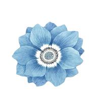 CRYSTAL PILE RUG Tapis rond antidérapant pour salon, chambre à coucher, dressing, en polyester lavable, motif lotus, style bohème (40 à 160 cm, 10 couleurs) (bleu grisâtre, 60 x 60 cm)