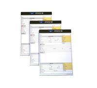 Crystal Pilot VFR-IFR Lot de 3 bloc-notes de vol pour planche à genoux Pilot Aviation pour sac de voyage