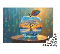 Crystal Pommier Puzzle 1000 Pièces Adulte en Carton Épais Et Robuste,Puzzle Brain Training Puzzle pour Une Activité Fuzzle Après L'école,Passion Nature Et Faune 52x38cm/1000pcs