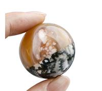 Crystal Powder Cherry Blossom Water Grass Agate Splicing Ball Living Room Office Decoration Ornaments,40~50mm Gemstone Stone