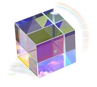Crystal Prism Sun Catcher | Crystal Prism Suncatcherr | Rainbow Maker | Cube Crystal Sun Catcher, Clear Glass Crystal Cube Prism Pendant Suncatcherr Optical Glass Prism - Optical Prism