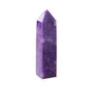 Crystal Purple Mica Four-Sided Column Dream Amethyst Crystals Towers Quartz Decoration Gifts,200~300g Gemstone Stone