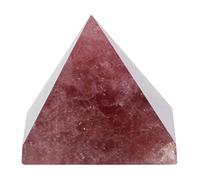 Crystal Quartz Pyramide Energy Healing Tower Tower Decoration Home Decoration Ornelement Good Fortune Gift for Family Friends Violet Amethyst 3CM