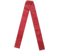 Crystal Rhinestone Ribbon | Hot Melt Adhesive Craft Decor | 1 Yard DIY Sticker for Wedding Bouquets/Cakes/Present Boxes | Reusable Mesh Cloth with Glass Stones (Red)
