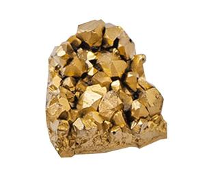 Crystal Rock Galvanoplastie dorée brute | Spécimen minéral d'améthyste naturelle pour collection et méditation | Ornement en pour décoration d'intérieur, artisanat, fabrication de bijoux