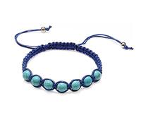 Crystal Rough à la mode tressé des perles de corde en nylon Bracelets Femmes hommes Imitation de cartones en pierre naturelle Ambers bracelet bracelet Gift Reiki Bracelets (couleur: beige, taille: