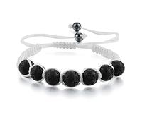 Crystal Rough à la mode tressé des perles de corde en nylon Bracelets Femmes hommes Imitation de cartones en pierre naturelle Ambers bracelet bracelet Gift Reiki Bracelets (couleur: beige, taille: