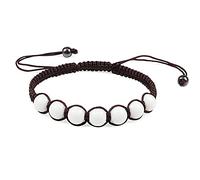 Crystal Rough à la mode tressé des perles de corde en nylon Bracelets Femmes hommes Imitation de cartones en pierre naturelle Ambers bracelet bracelet Gift Reiki Bracelets (couleur: beige, taille: