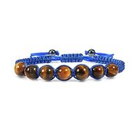 Crystal Rough à la mode tressé des perles de corde en nylon Bracelets Femmes hommes Imitation de cartones en pierre naturelle Ambers bracelet bracelet Gift Reiki Bracelets (couleur: beige, taille: