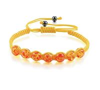 Crystal Rough à la mode tressé des perles de corde en nylon Bracelets Femmes hommes Imitation de cartones en pierre naturelle Ambers bracelet bracelet Gift Reiki Bracelets (couleur: beige, taille: