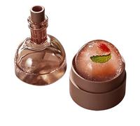 Crystal Sphere Mold, Wine Bottle Ice Maker, 2.28x2.28in Round Mold Cooling, Flexible Silicone Beverage Tool, Bottle Shape Elegant Design Aesthetic, Party Drink Freezer Use