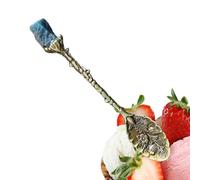 Crystal Spoon - Elegant Decorative Serving Utensil for Kitchen | Clear Glass with Smooth Polished Finish, Perfect for Desserts, Soups, Teas, or Display in Home and Party Settings