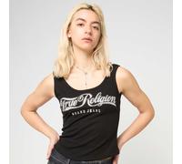 Crystal Square Neck Rib Tank noir M