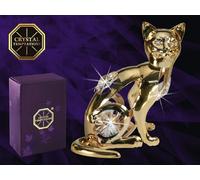 CRYSTAL TEMPTATIONS - Cat cat 3746 Cristal Swarovski 24k plaqué or 70 mm