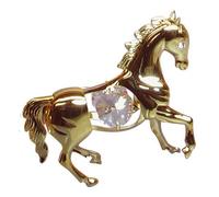 CRYSTAL TEMPTATIONS - Horse Pferd 3705 Swarovski-Kristall 24k vergoldet 80 x 60mm